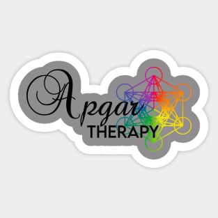 Apgar Therapy RAINBOW & BLK Sticker